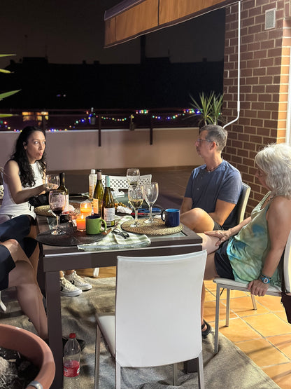 Weihnachten in Valencia: Private Terrasse, Koch, Musik, Lebensmittelmarkt und Feuerwerkskörper