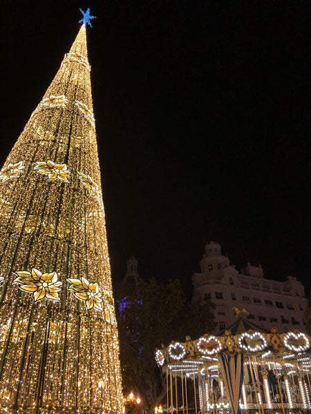 Weihnachten in Valencia: Private Terrasse, Koch, Musik, Lebensmittelmarkt und Feuerwerkskörper